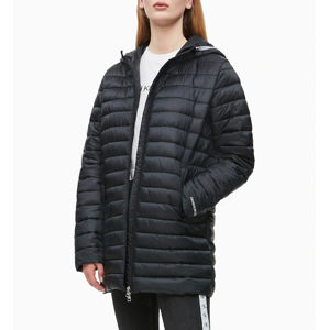 Calvin Klein dámská černá dlouhá bunda  - XS (099)